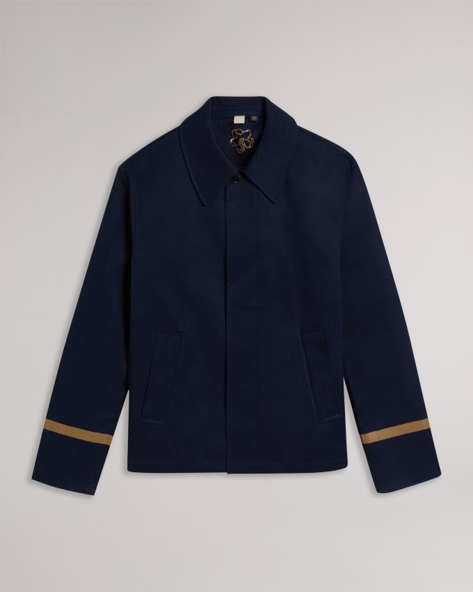 Veste Ted Baker Short Bonded Mac Bleu Marine Homme | FLR-08724861